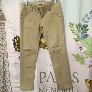 Zara Trafaluc Tan Slim Jeans - Size 10